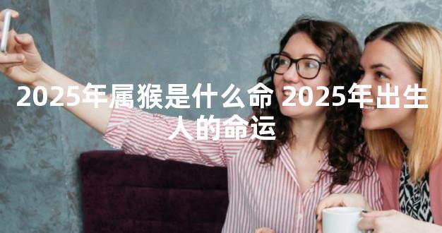 2025年属猴是什么命 2025年出生人的命运